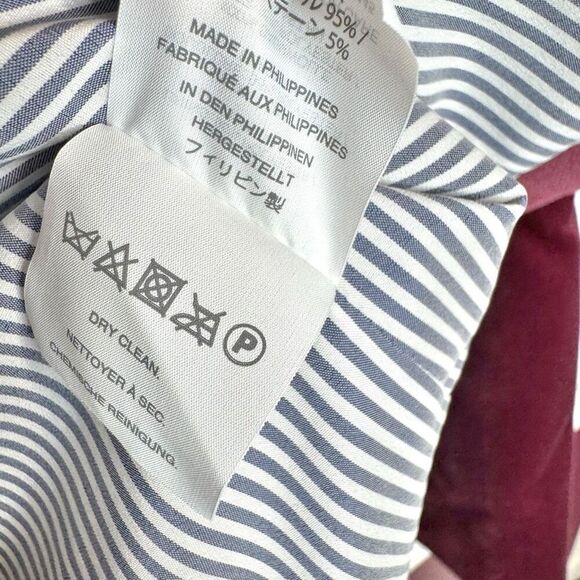 J. Crew Women’s Velvet Maroon Red Sport Blazer Coat Stripes Lined Modal Cotton 0 - Picture 7 of 10